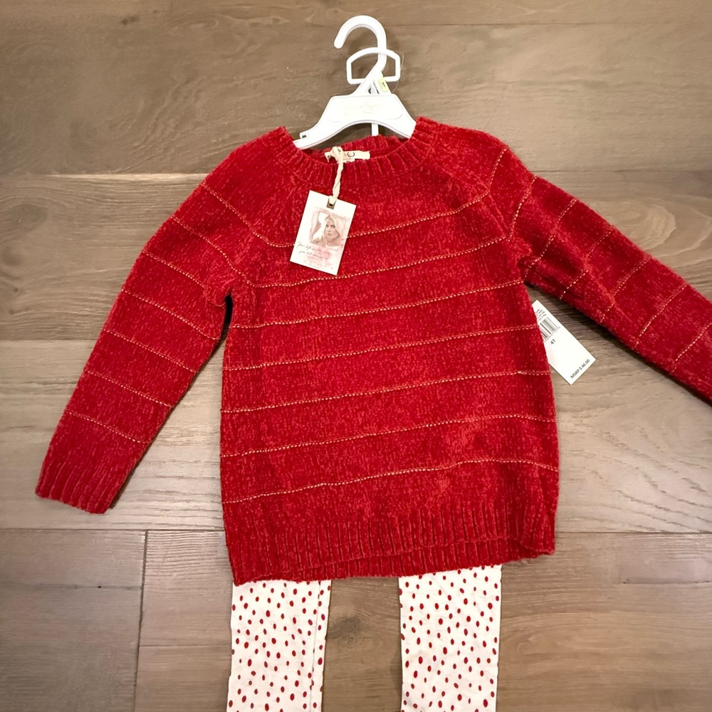 Jessica Simpson Red Knit Sweater for Kids